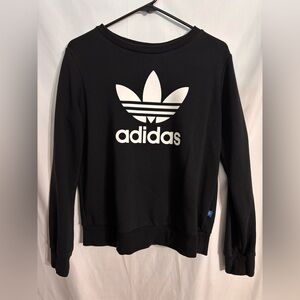 Adidas Women’s Black M Logo Pullover Sweatshirt